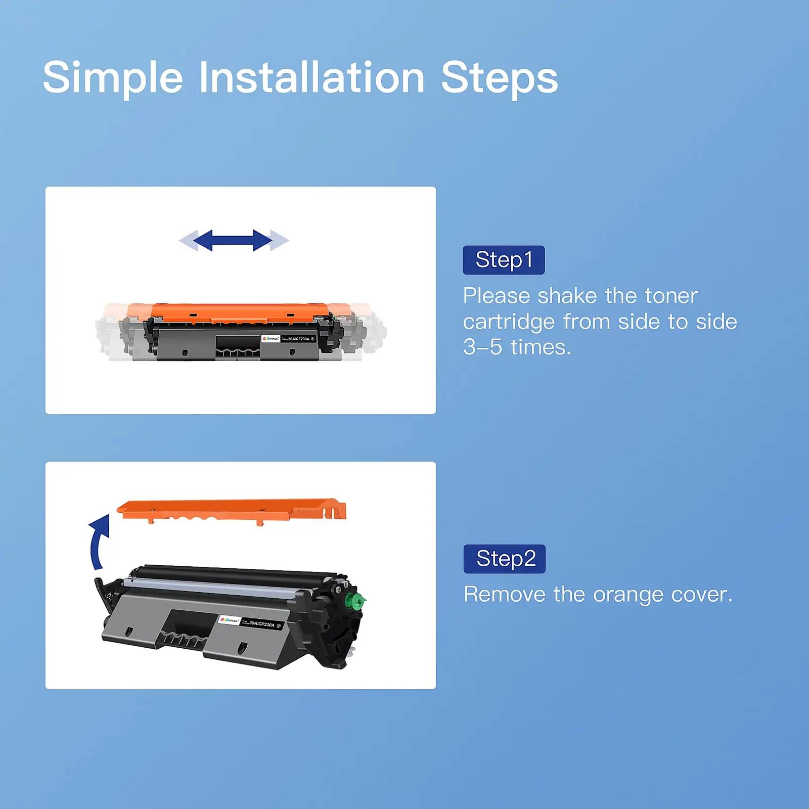 GPC IMAGE must toner 30A — sobib HP printeritele – kasutusnäide