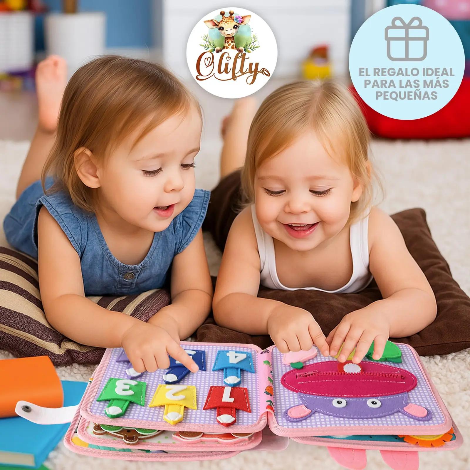 Olifty filzist Montessori-tunnetusraamat imikule — pehme – pilt 7