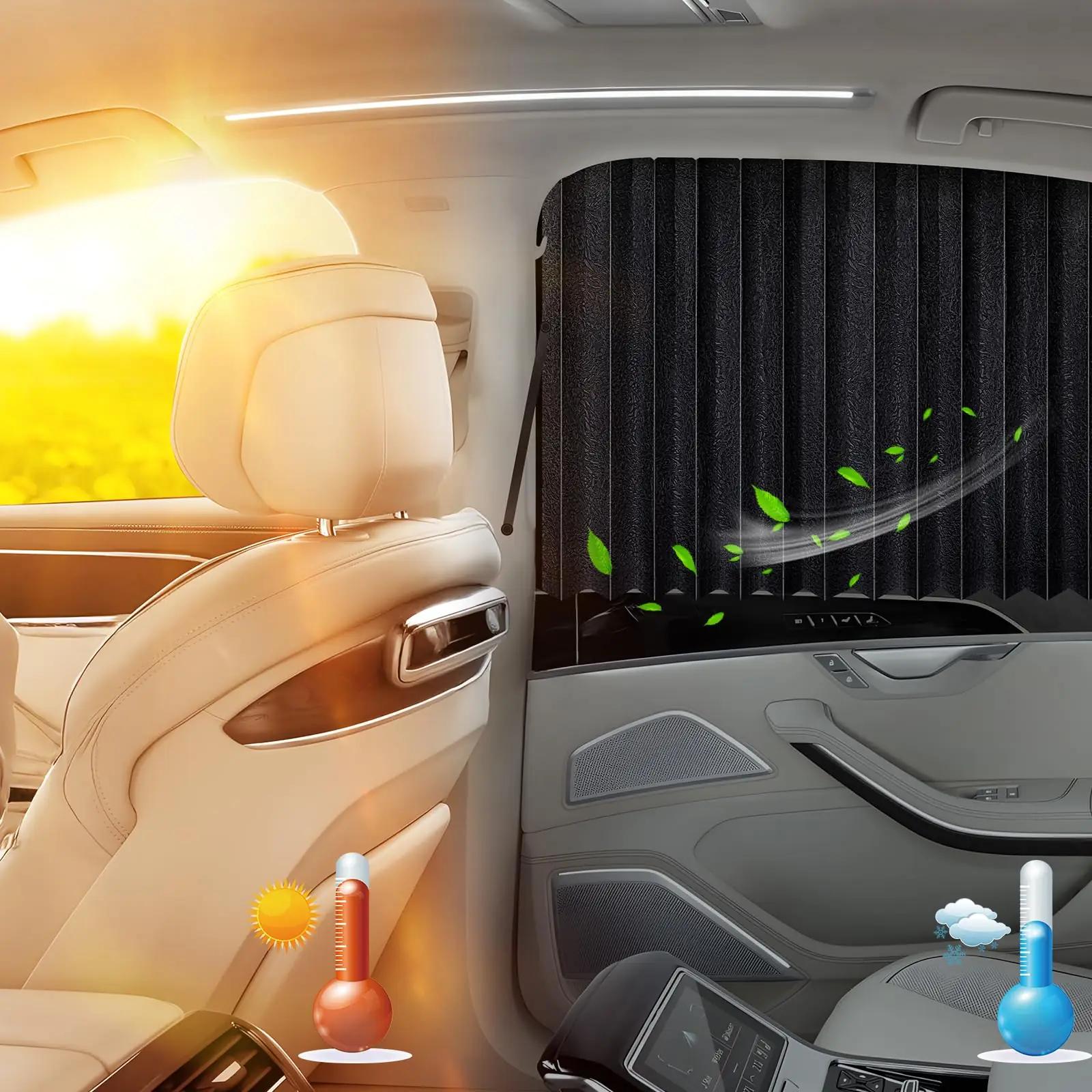 ZATOOTO UV-kaitse autoaknakate — paksendatud must – pilt 7