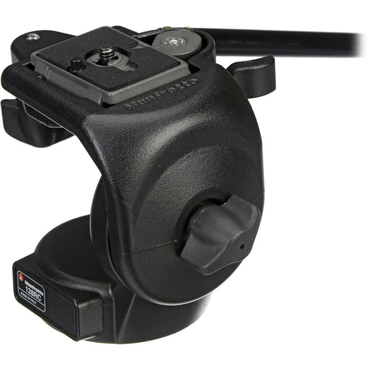 Manfrotto 128RC statiivipead – detailne lähivaade