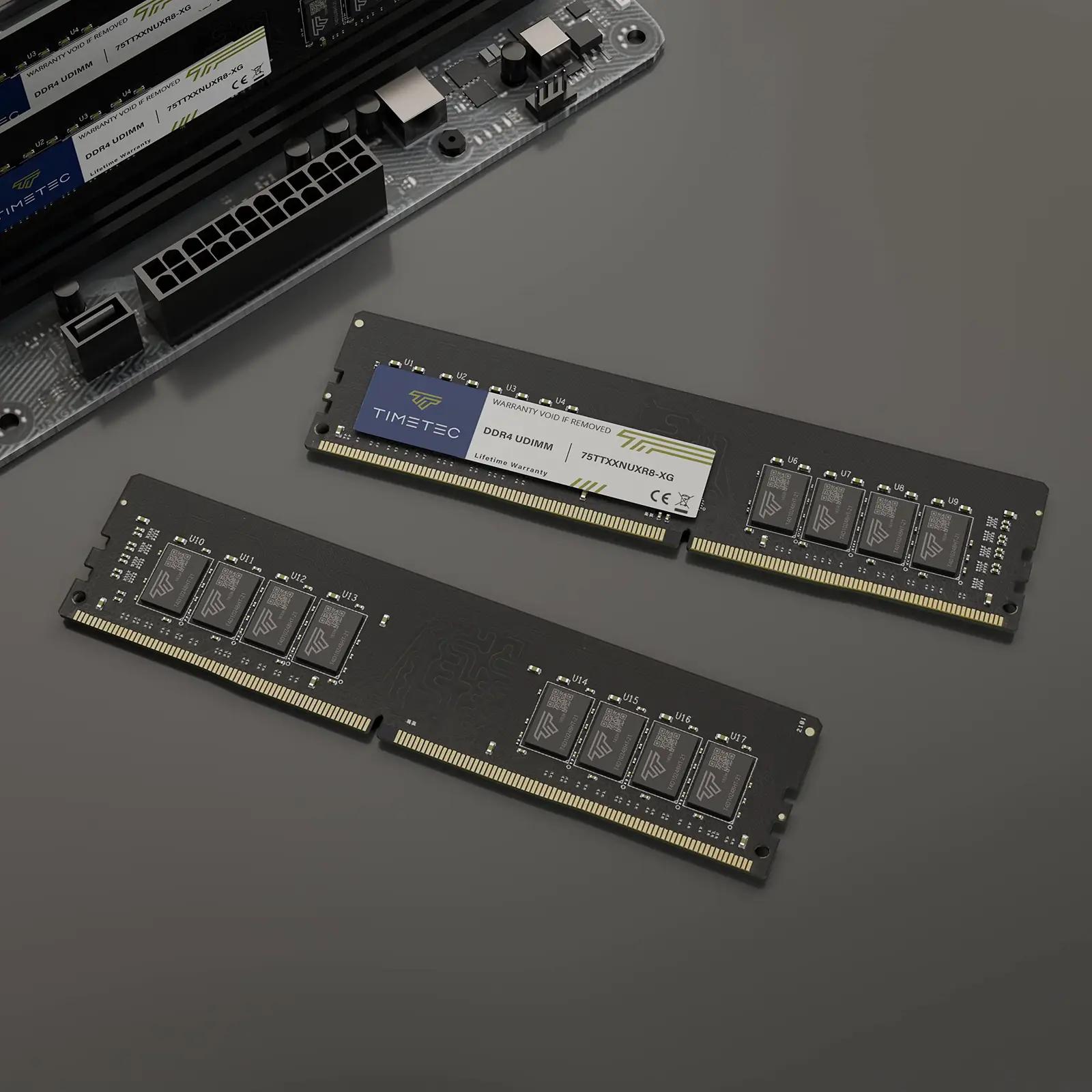 Timetec 16GB DDR4 mälu – kiire ja stabiilne arvutiuuendus – pakend ja tarvikud