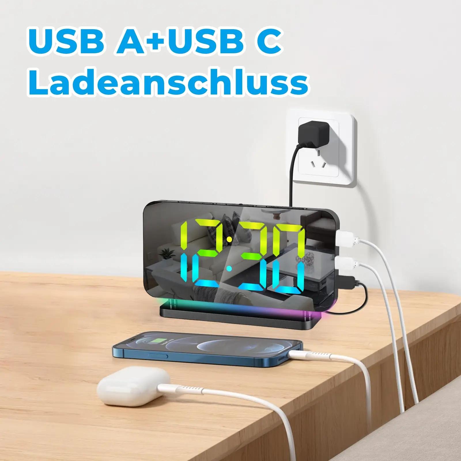 SZELAM stiilne LED-peegeläratus — USB laadija ja RGB valgus – pilt 8