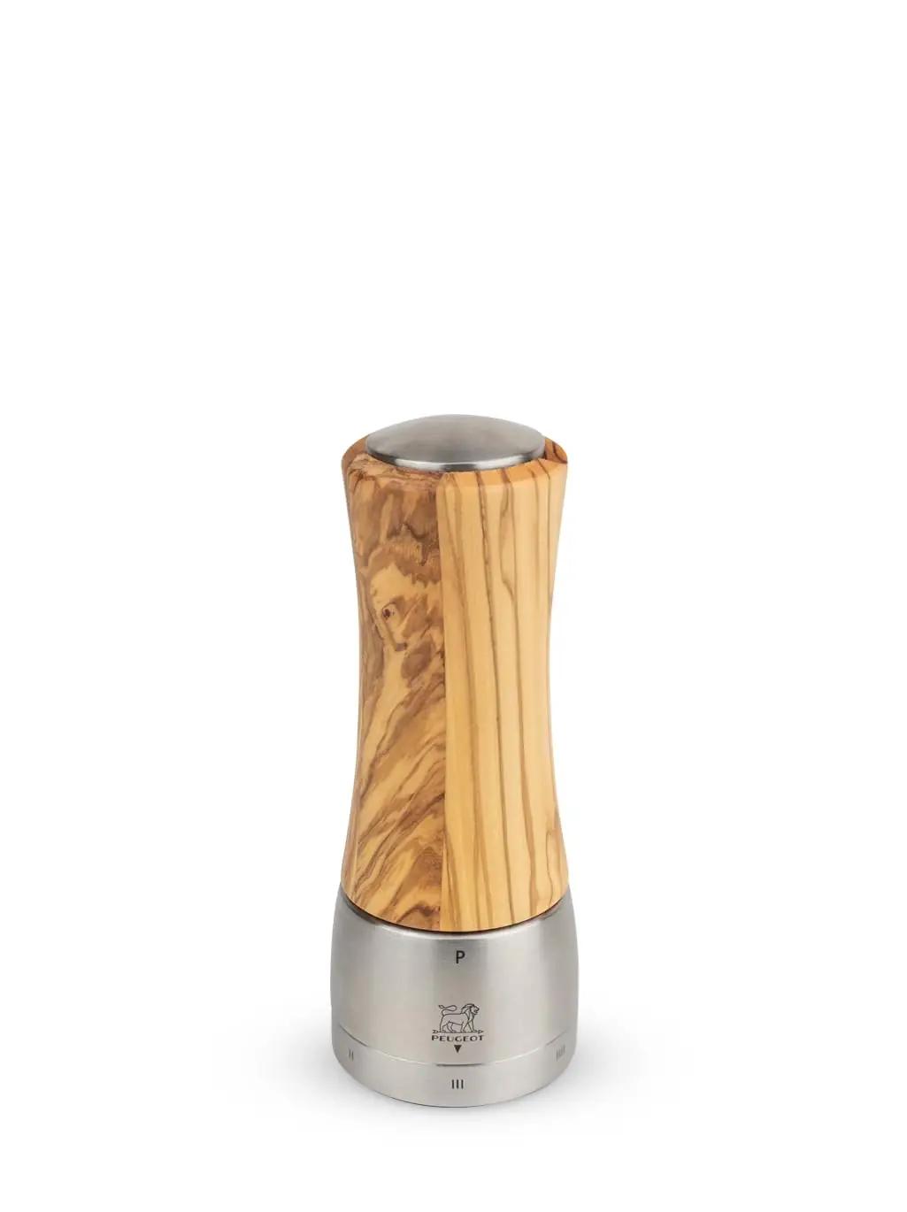 PEUGEOT oliivipuidust pipraveski — käsitsi reguleeritav 16 cm