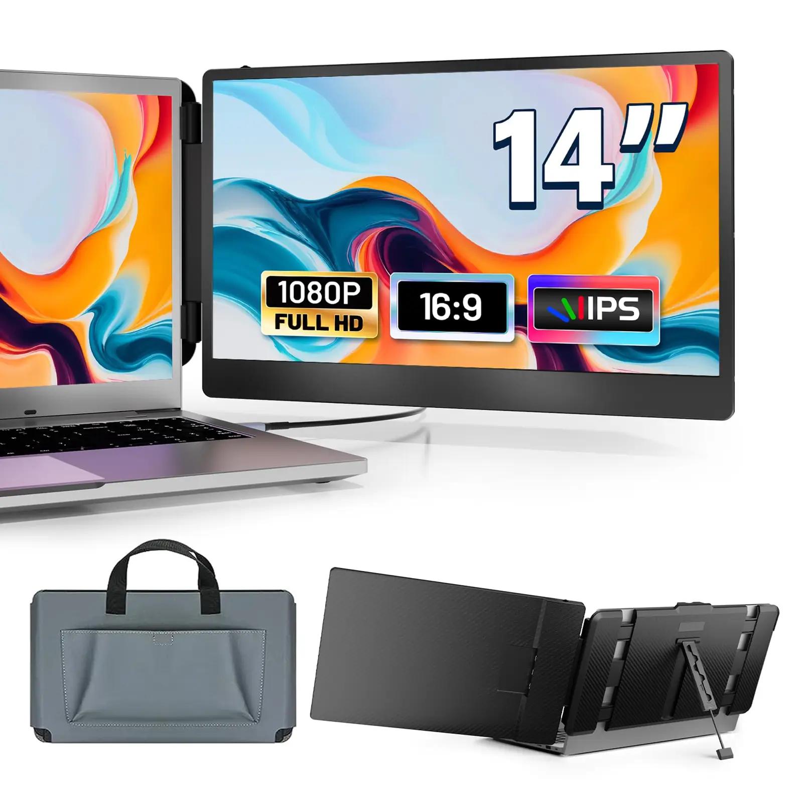 domyfan kaasaskantav 14″ FHD monitor töö- ja reisiabil