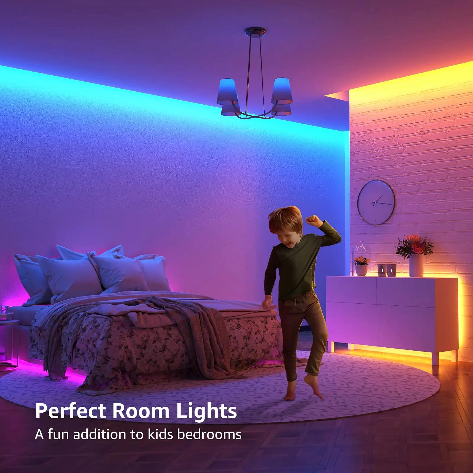 Lepro RGB 20 m painduv LED-riba — värvimuutuv interjöörivalgustus – lisavaade