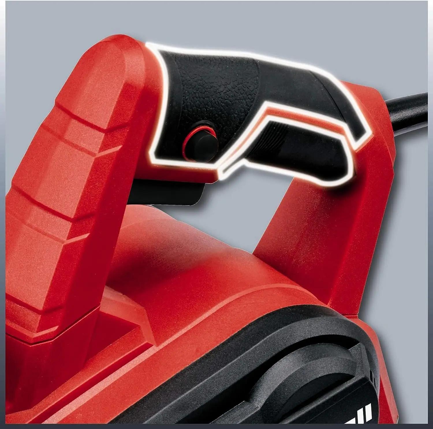 Einhell tugev 750 W elektrohobel — täpne puidutöökingitus – pakend ja tarvikud