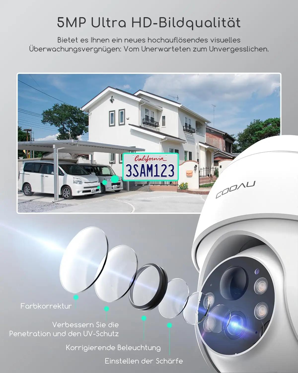 COOAU Q01 videovalvekaamerad – detailne lähivaade