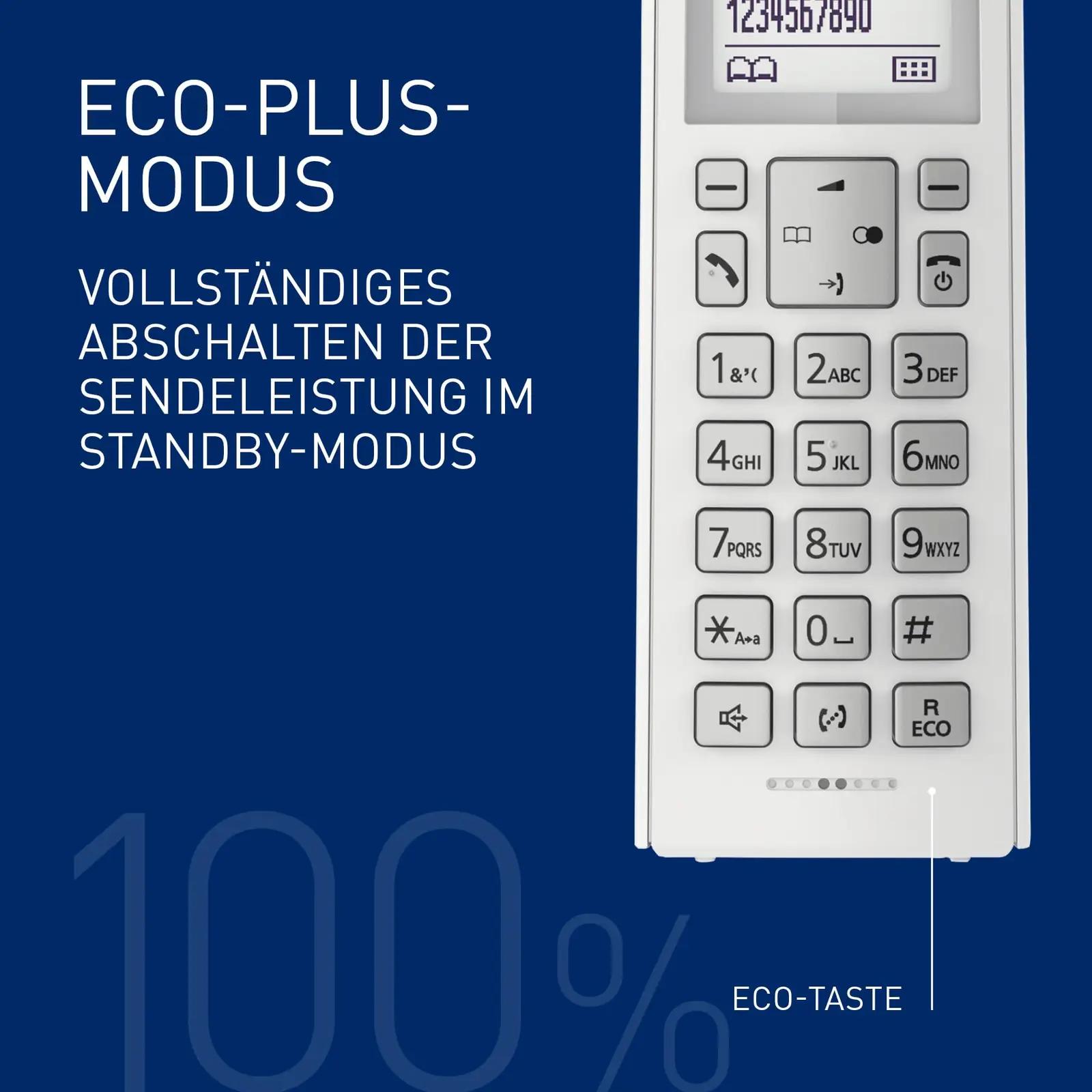Panasonic valge metallist kodutelefon koos vastajaga – pilt 8