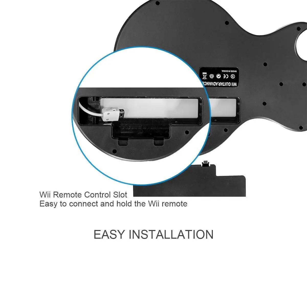 DOYO must traadita Guitar Hero/Wii kitarr – eemaldatav kontroller – lisavaade