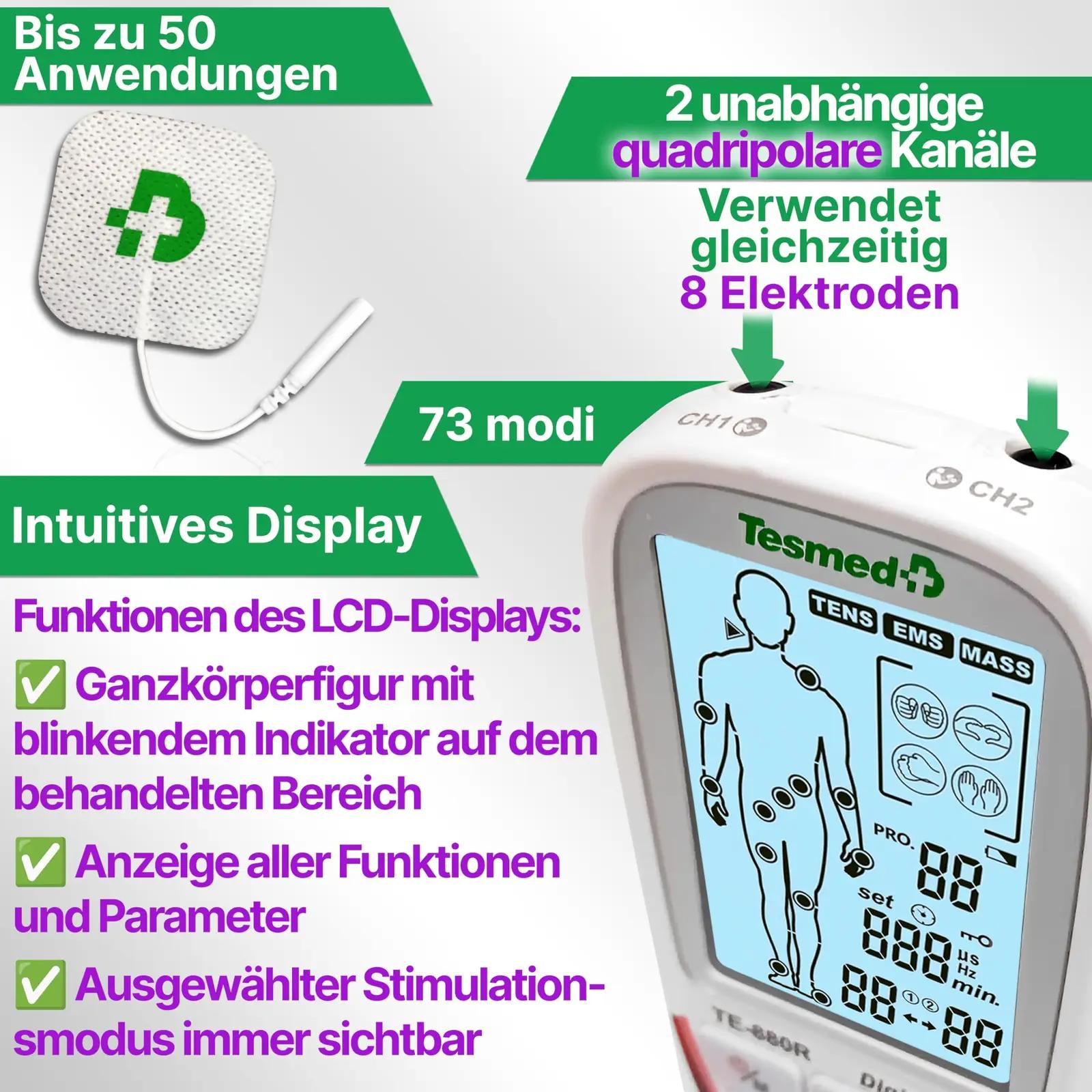 TESMED elektriline lihasstimulaator — korduvlaetav teraapia seade – pilt 9