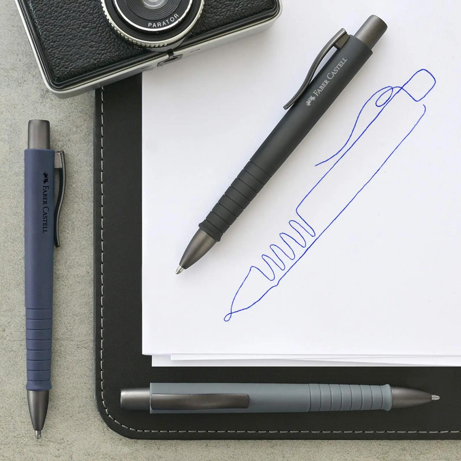 Faber-Castell kirjutuspulk ergonoomilise kolmnurkse käega – pakend ja tarvikud