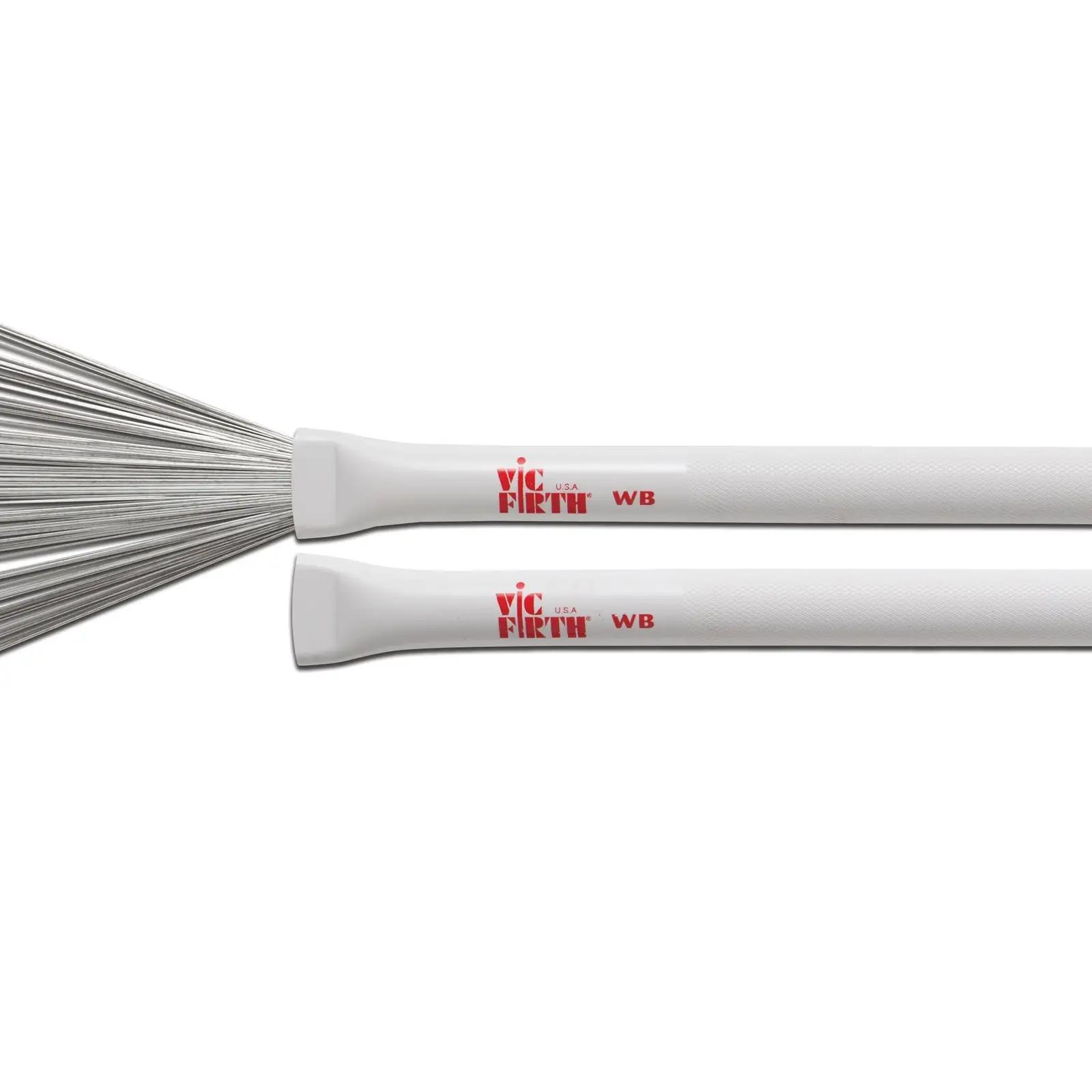 Vic Firth vastupidav plastist jazz-harjaste komplekt valgeks – lisavaade
