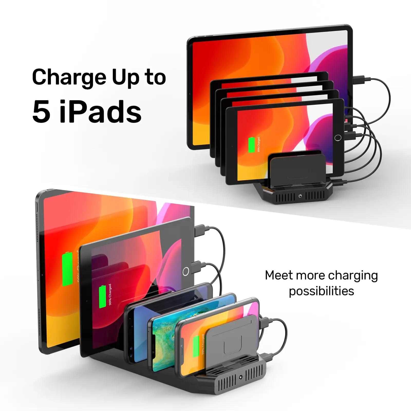 UNITEK 60W USB mitmeportne laadija – organiseeritud laadimine – lisavaade