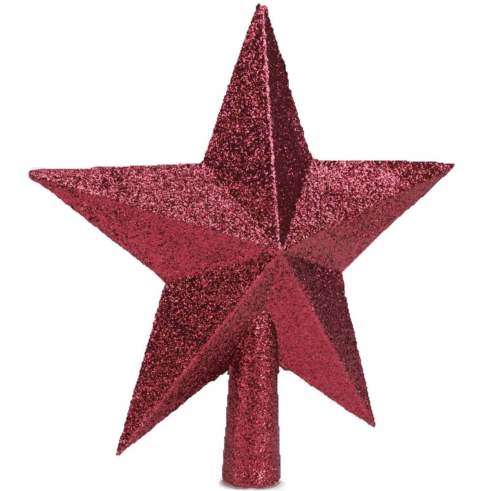 Christmas Concepts Rioja-punane kuuseotsak glitriga – pakend ja tarvikud