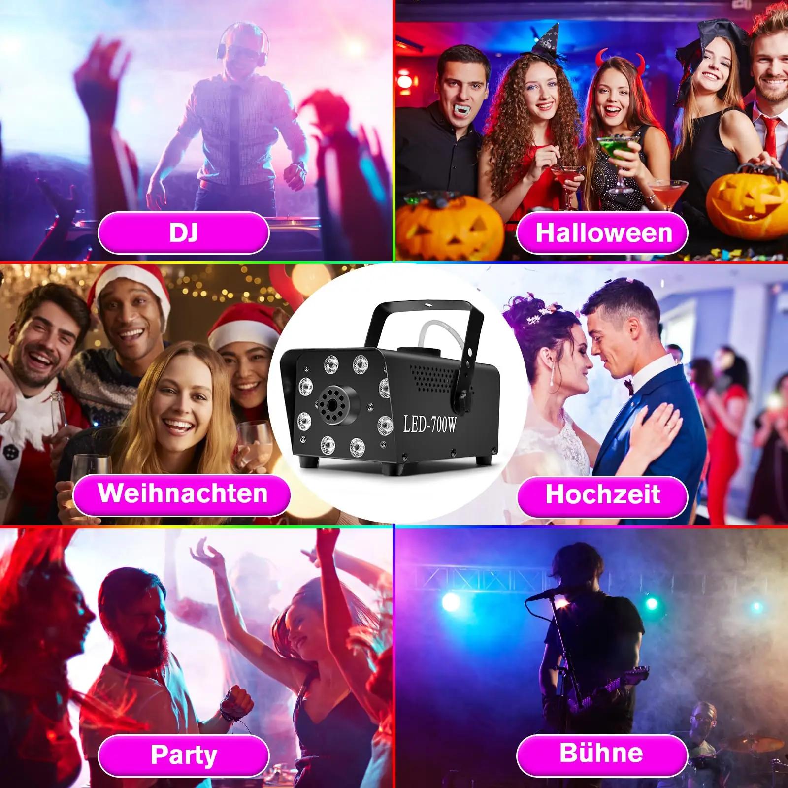 Katomi dekoratiivne 700W suitsumasin RGB-valgustusega – pilt 8