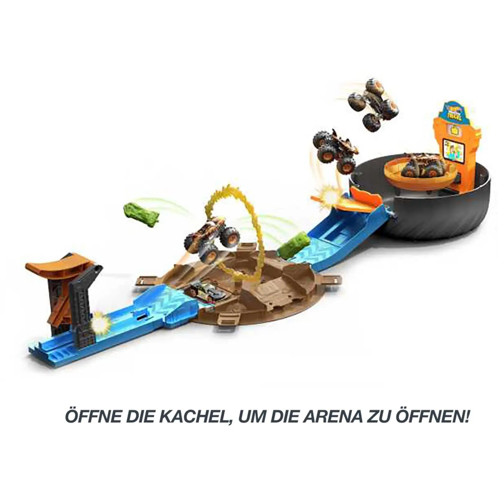Hot Wheels lõbus plastikust stunt-rehv mängukomplekt lastele – pakend ja tarvikud