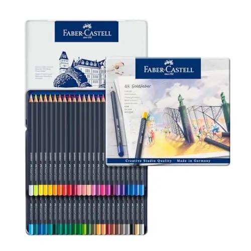 Faber-Castell värvipliiatsid 48-komplekt – pakend ja tarvikud