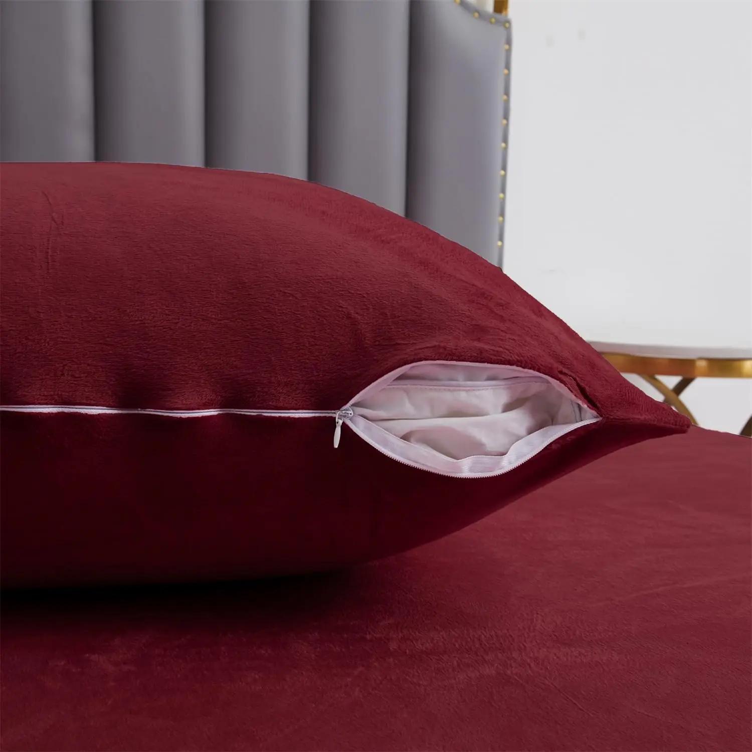 Gezu bordeaux flanellist soe voodipesukomplekt kingituseks – pilt 7