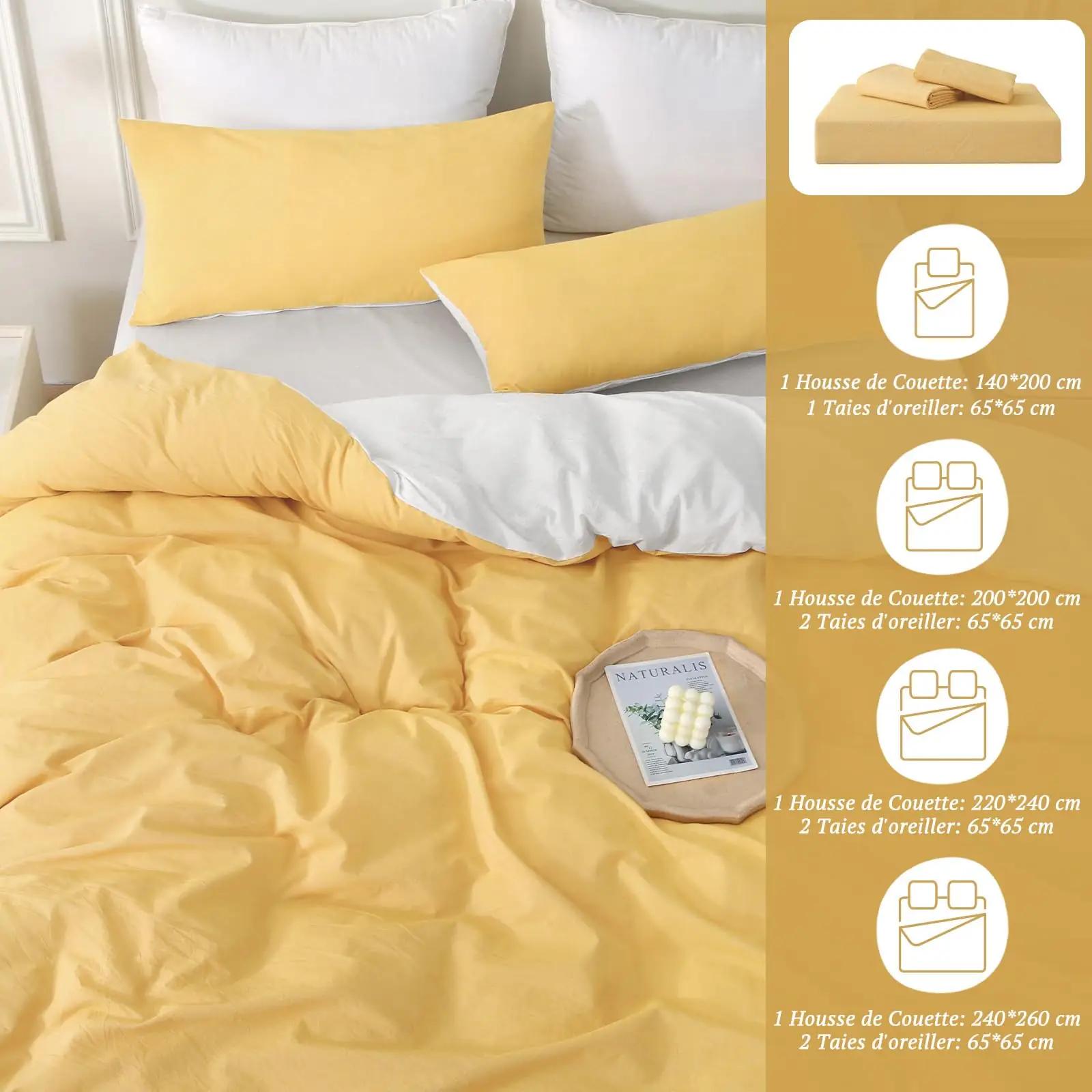 SOULFUL puuvillane voodipesu 240×260 pidulik kollane komplekt – pilt 7