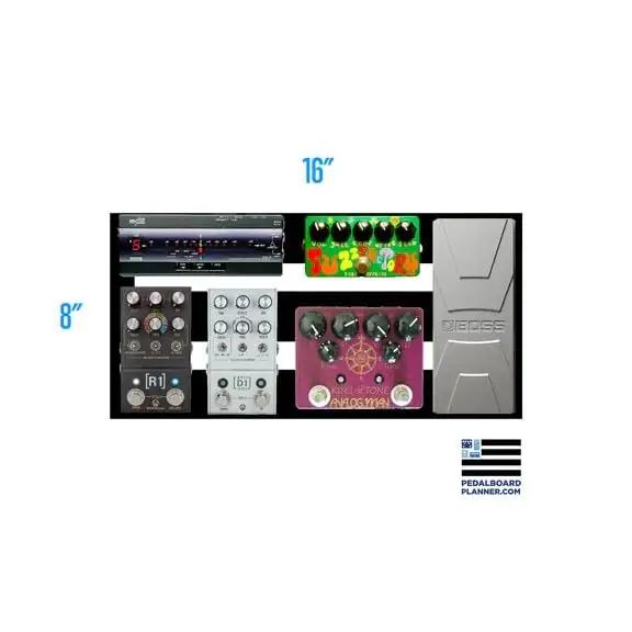Pedaltrain metallist Metro 16 pedalboard pehme kotiga – detailne vaade