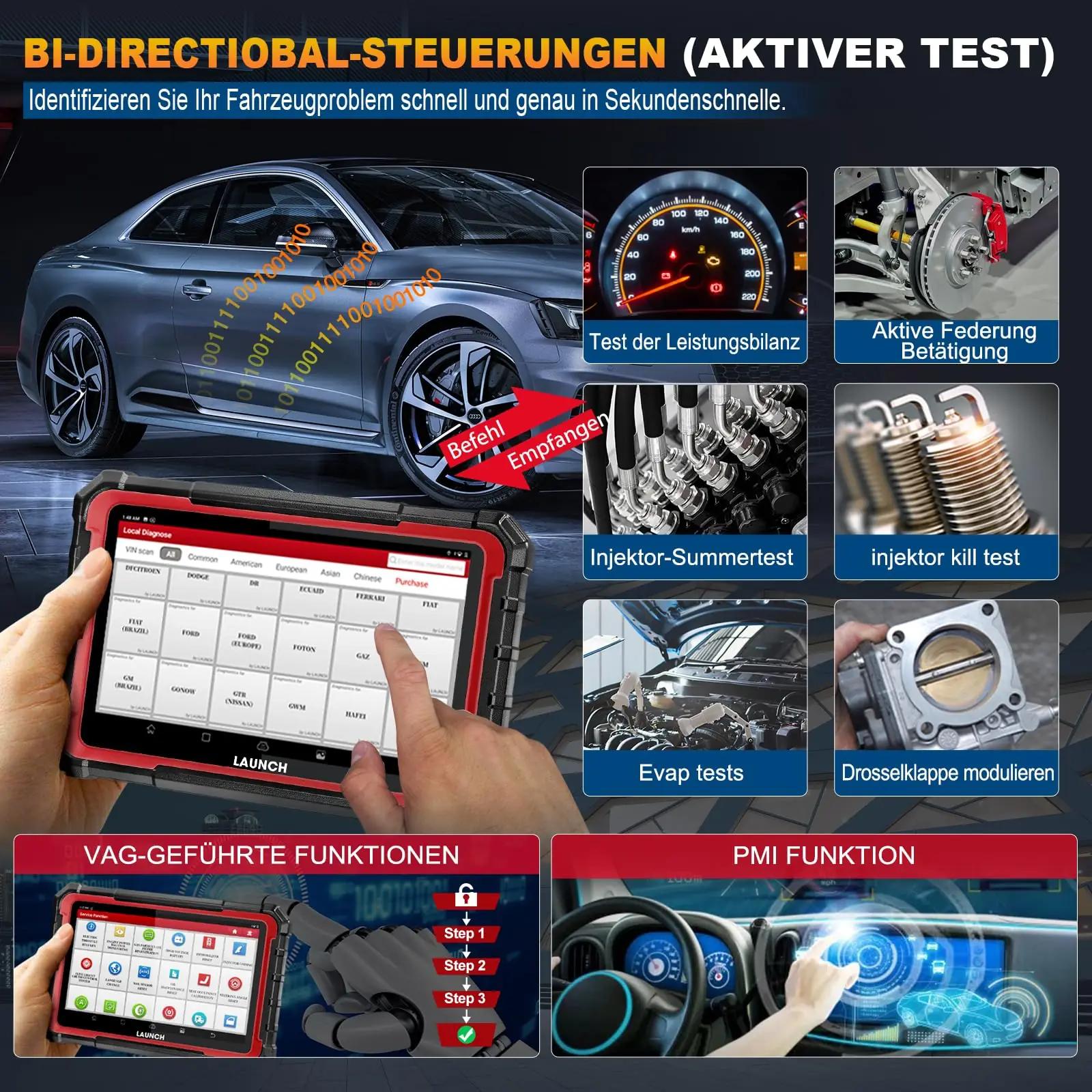 LAUNCH professionaalne X431 Pro Elite OBD2 koguauto diagnostika – kasutusnäide