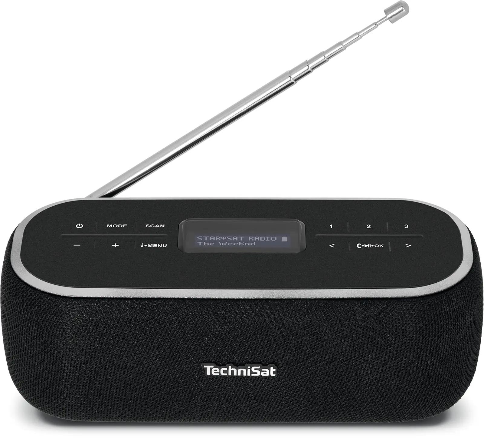 TechniSat DAB+ kaasaskantav Bluetooth-kõlar — pikk akuiga ja – pakend ja tarvikud