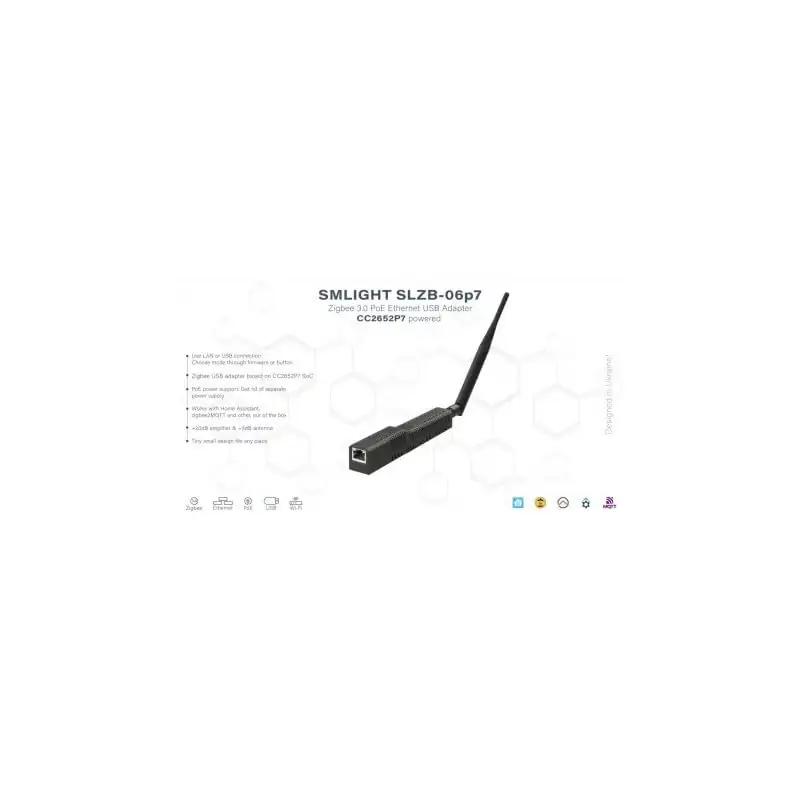 LINEOPS SLZB-06P7 wifi usb-adapterid – detailne lähivaade