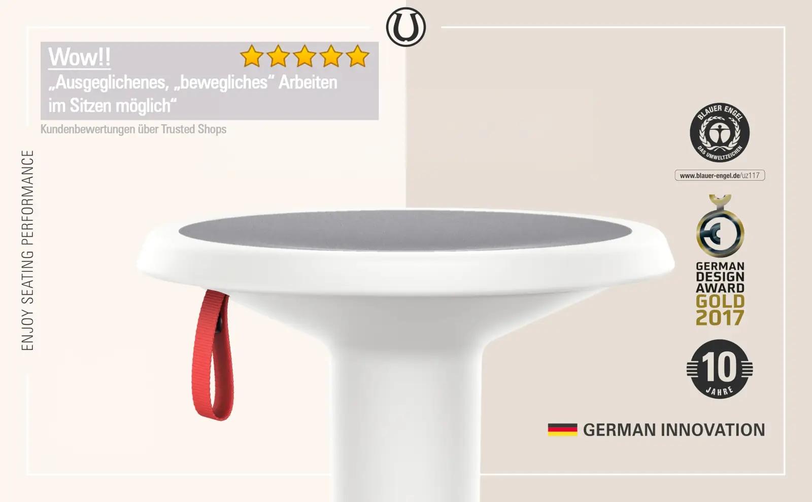 Interstuhl ergonoomiline UPis1 istekõrgusega hobune – kasutusnäide