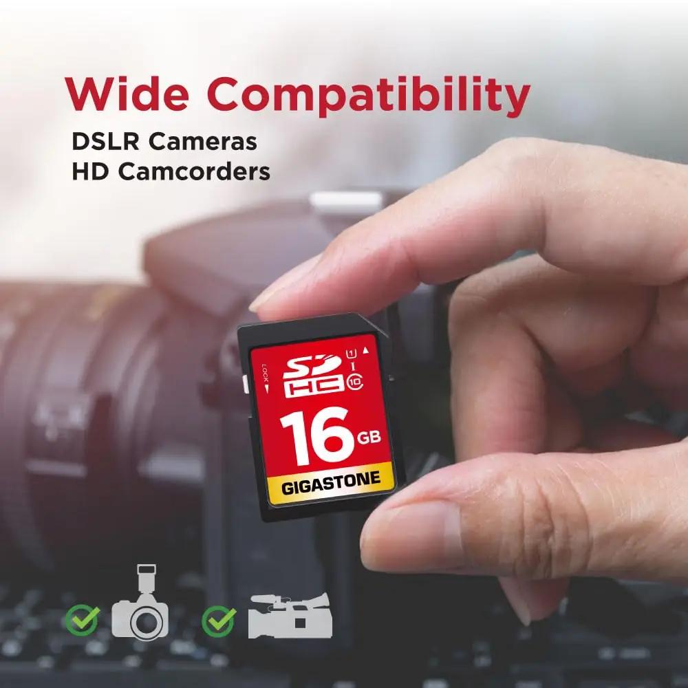 Gigastone 16GB SDHC 10-pakk — usaldusväärne salvestusfotodele – pilt 6