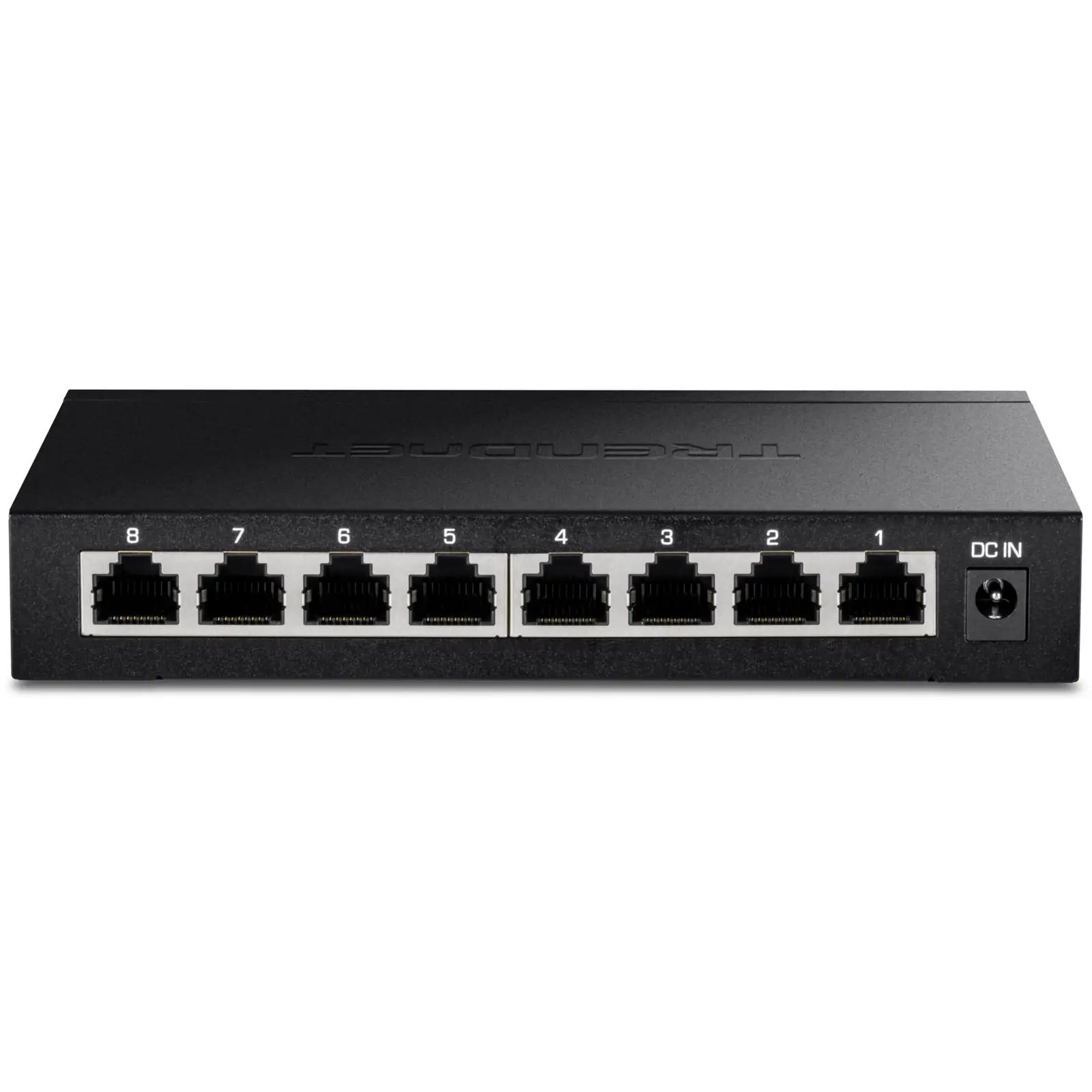 TRENDnet kiire 2,5 Gb 8-pordiline switch kodu- ja mänguruumile