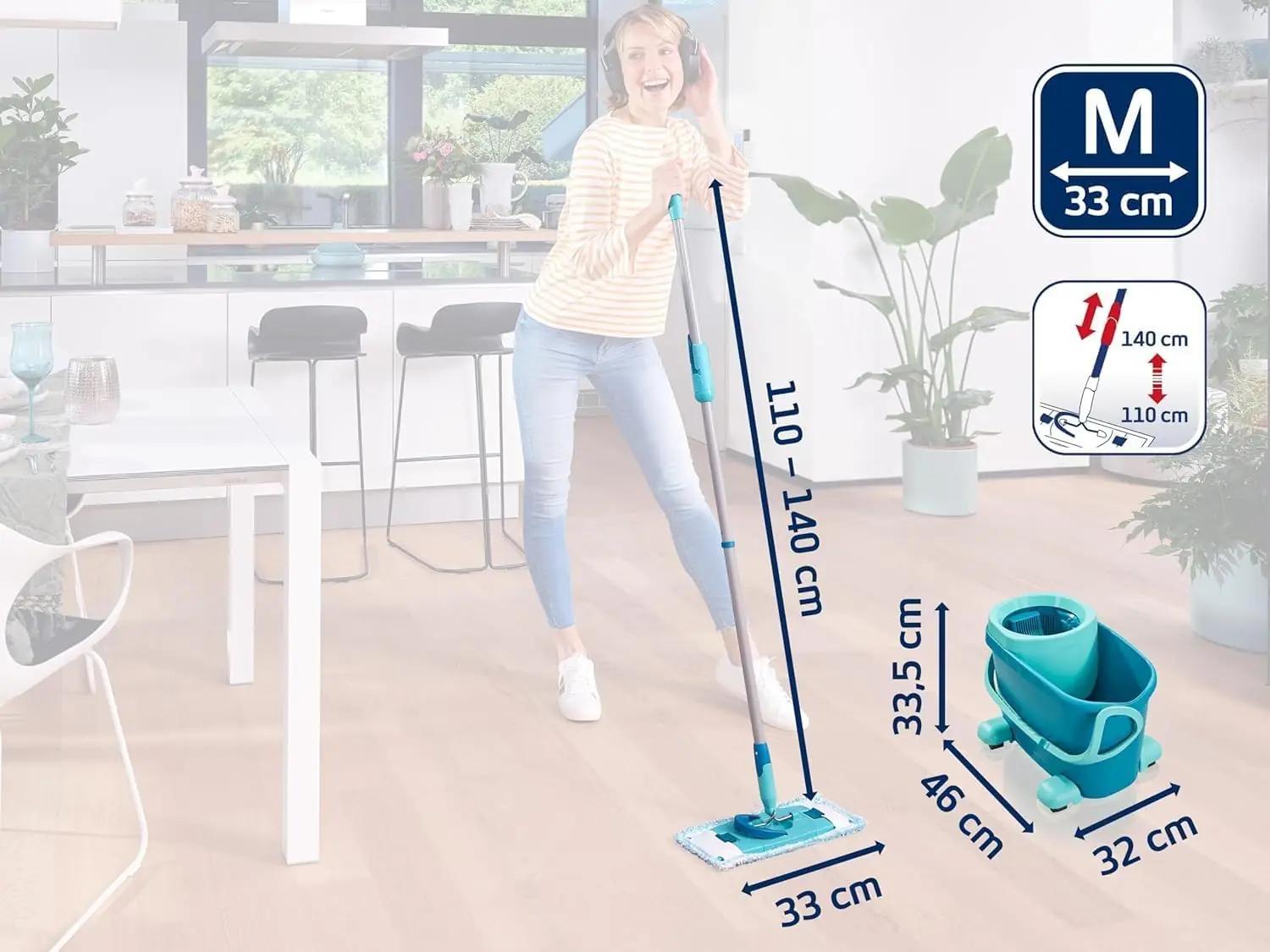 Leifheit puhastusmop Set CLEAN Twist M — pehme parketihooldus – pilt 7