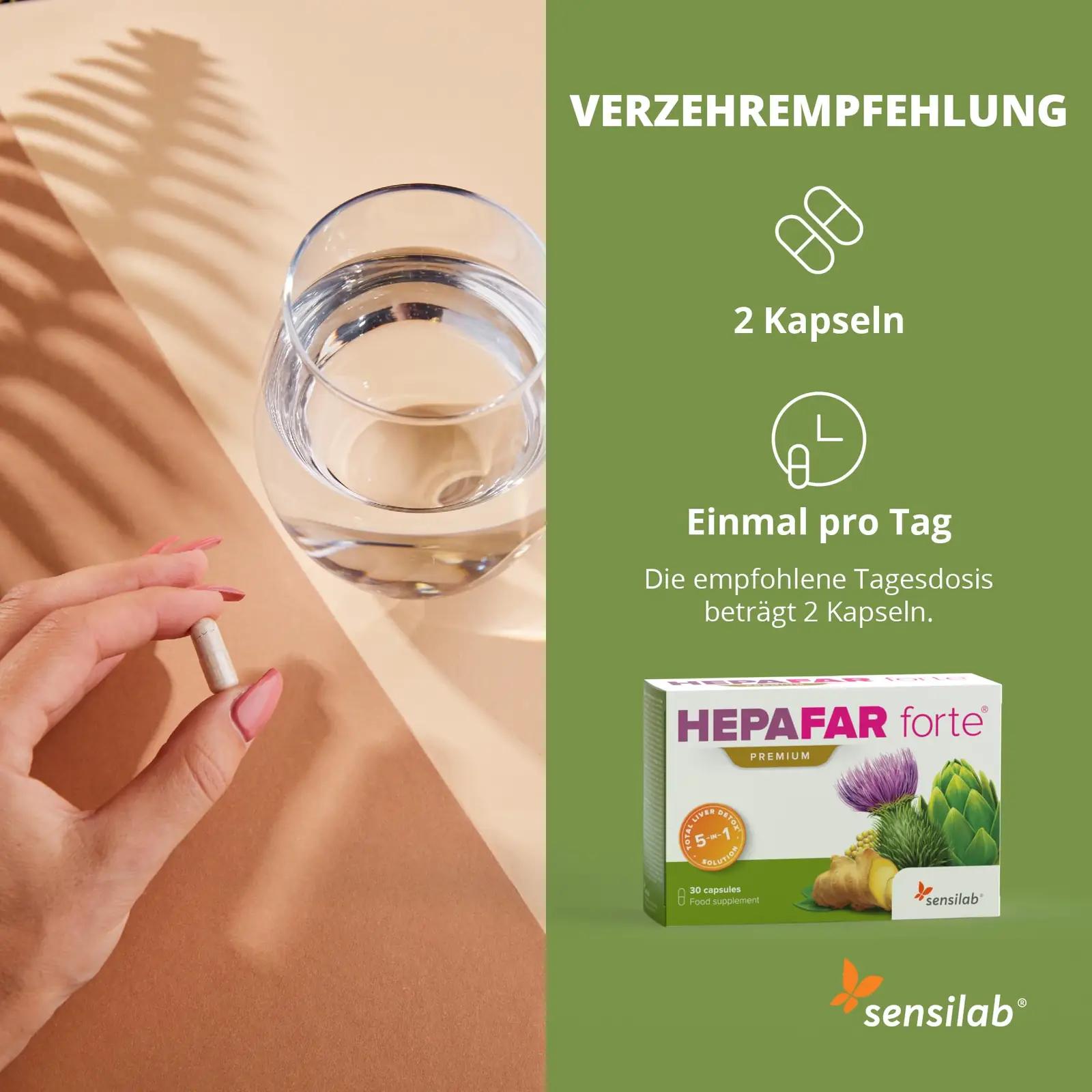 Sensilab Hepafar Forte Premium — looduslik maksa tugi kapslites – pilt 6