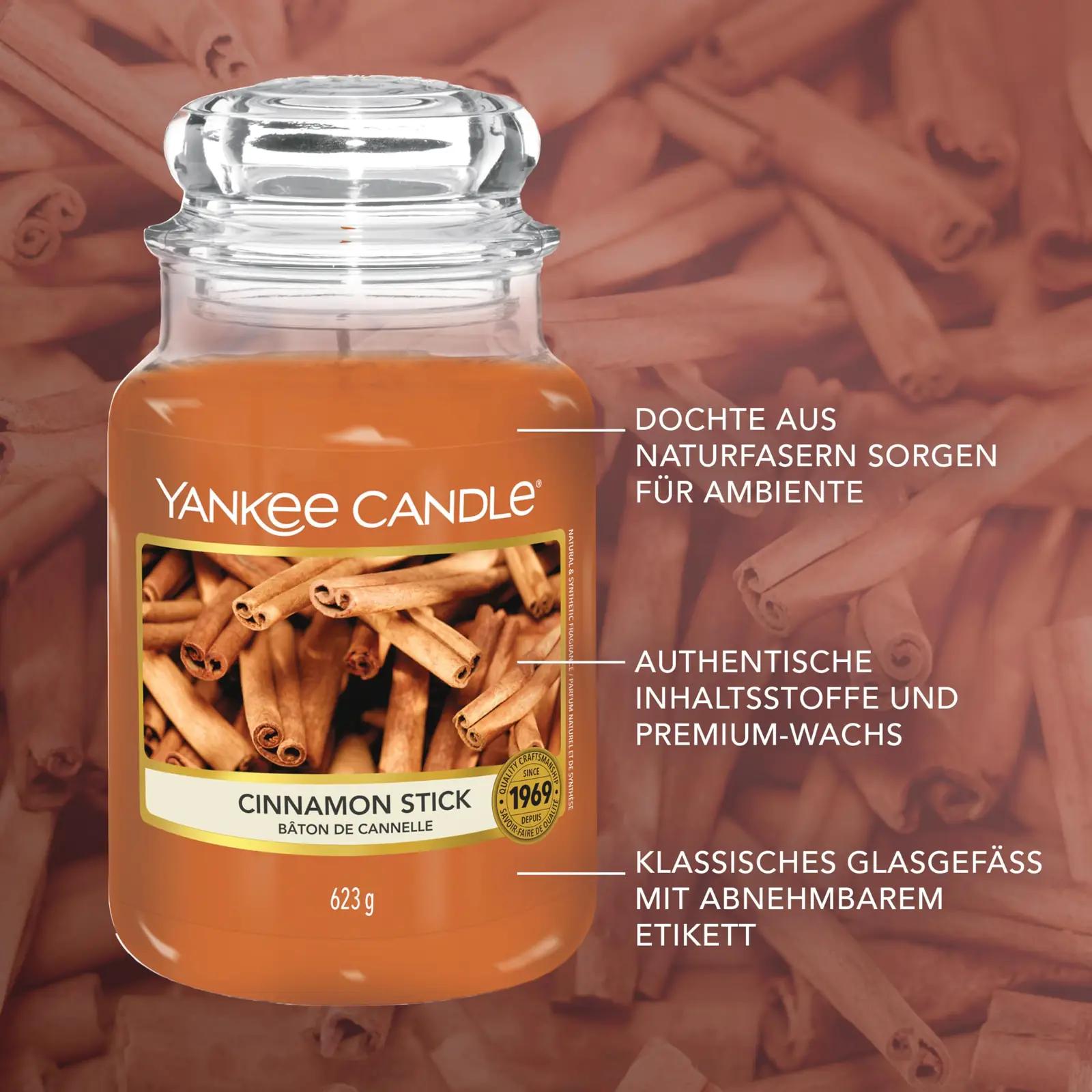 Yankee Candle lõhnaküünal klaasis – kaneel, kauakestev kingitus – lisavaade