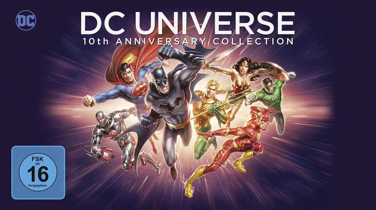Warner Bros Blu-ray kollektsioon — DC Universe 10. aastapäev – kasutusnäide