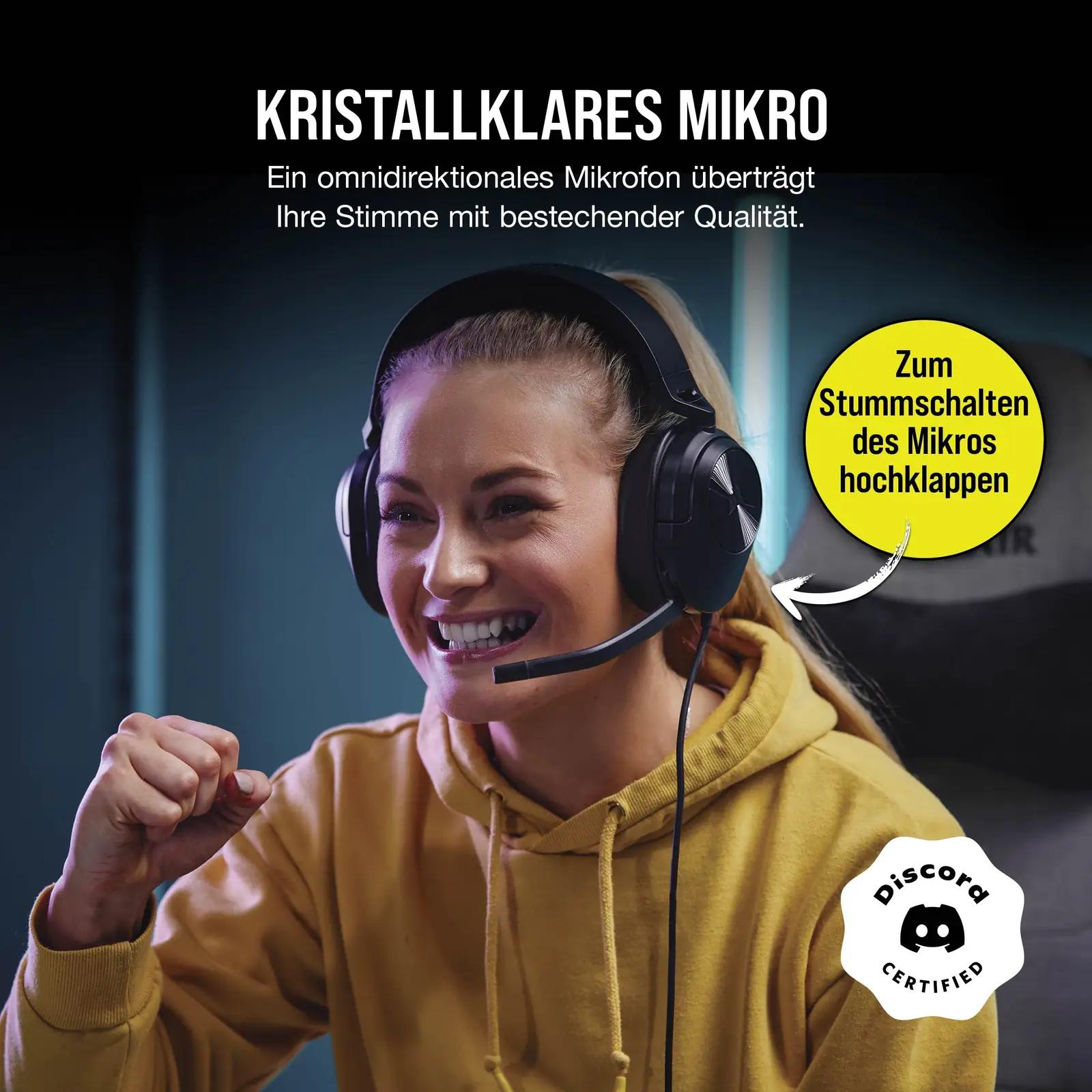 Corsair kerge mängukõrvaklappide komplekt – pakend ja tarvikud