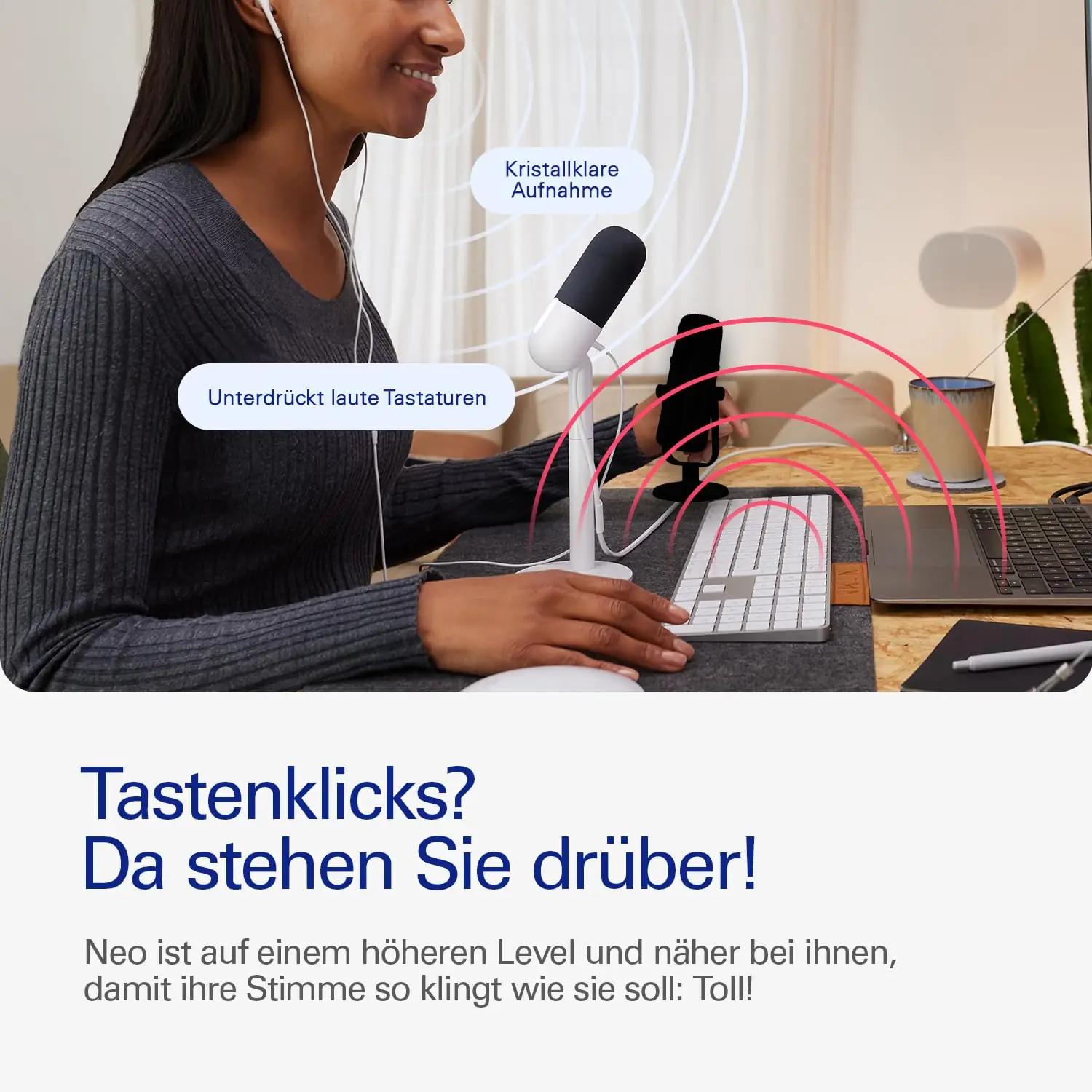 Elgato heli-USB mikrofon Wave Neo – selge hääle salvestus – pakend ja tarvikud