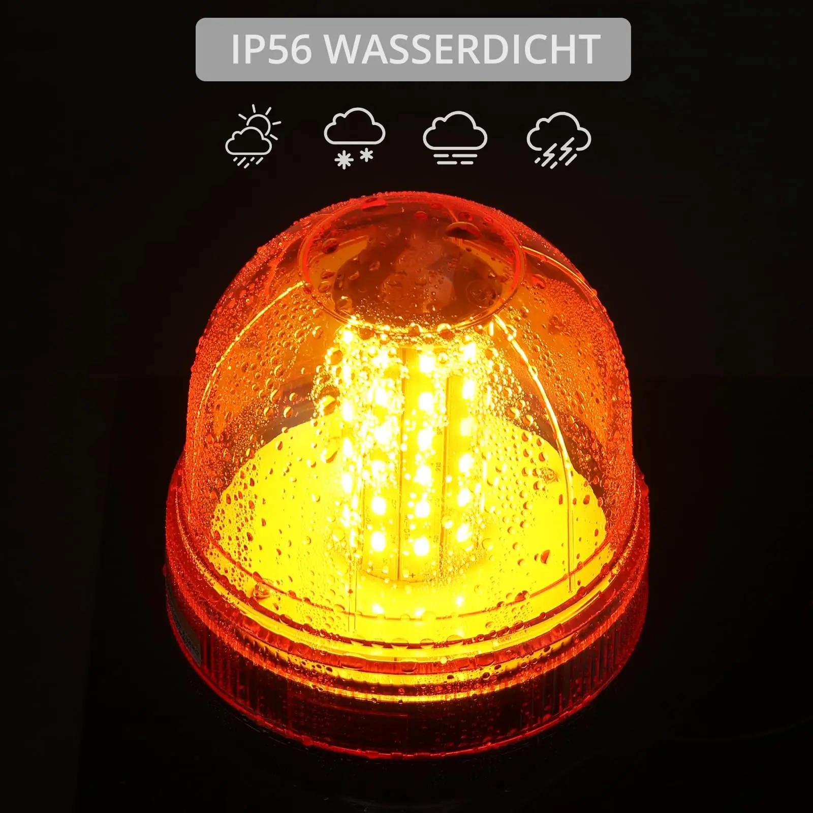 Justech vastupidav LED-ohtutuli 2x60LED — tolmukindel hoiatus – kasutusnäide