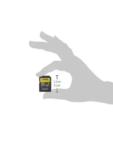 Sony vastupidav TOUGH 256GB SDXC – kiire ja veekindel – pakend ja tarvikud