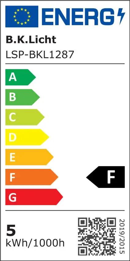 B.K.Licht modernne LED laelamp — mattmust, energiasäästlik – pilt 8