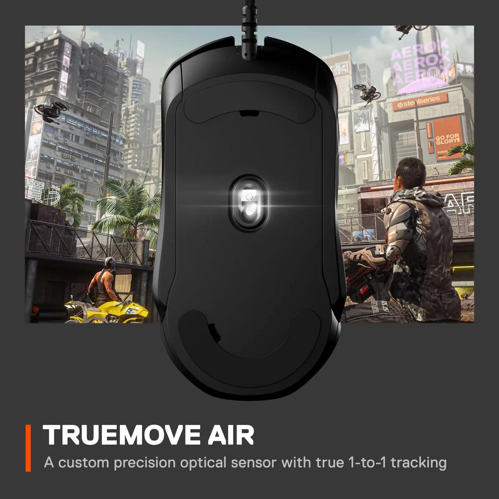 SteelSeries ergonoomiline mänguhiir Rival 5 — vastupidav ABS – kasutusnäide