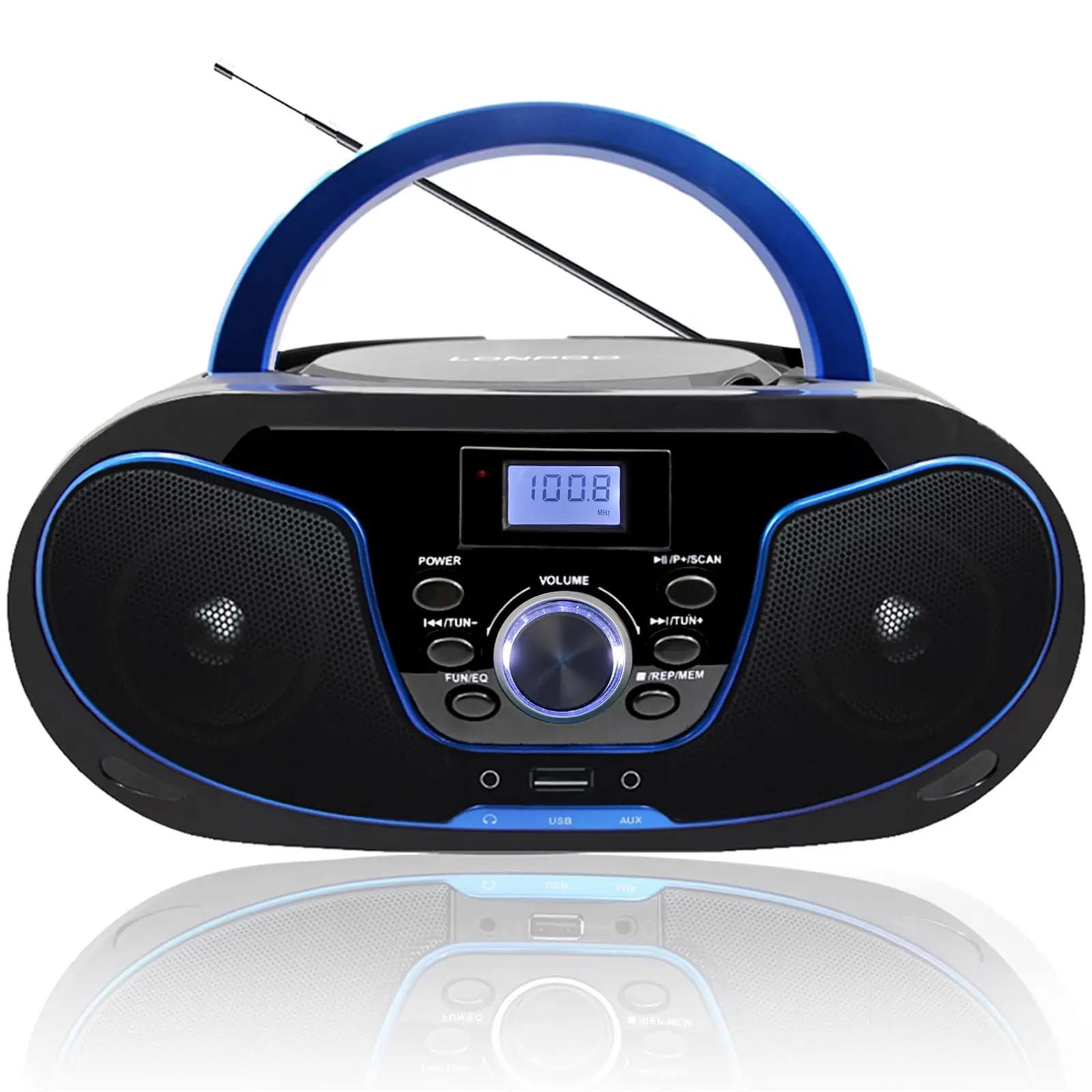 LONPOO kaasaskantav CD-boombox — mitmeühendusega muusikakeskus