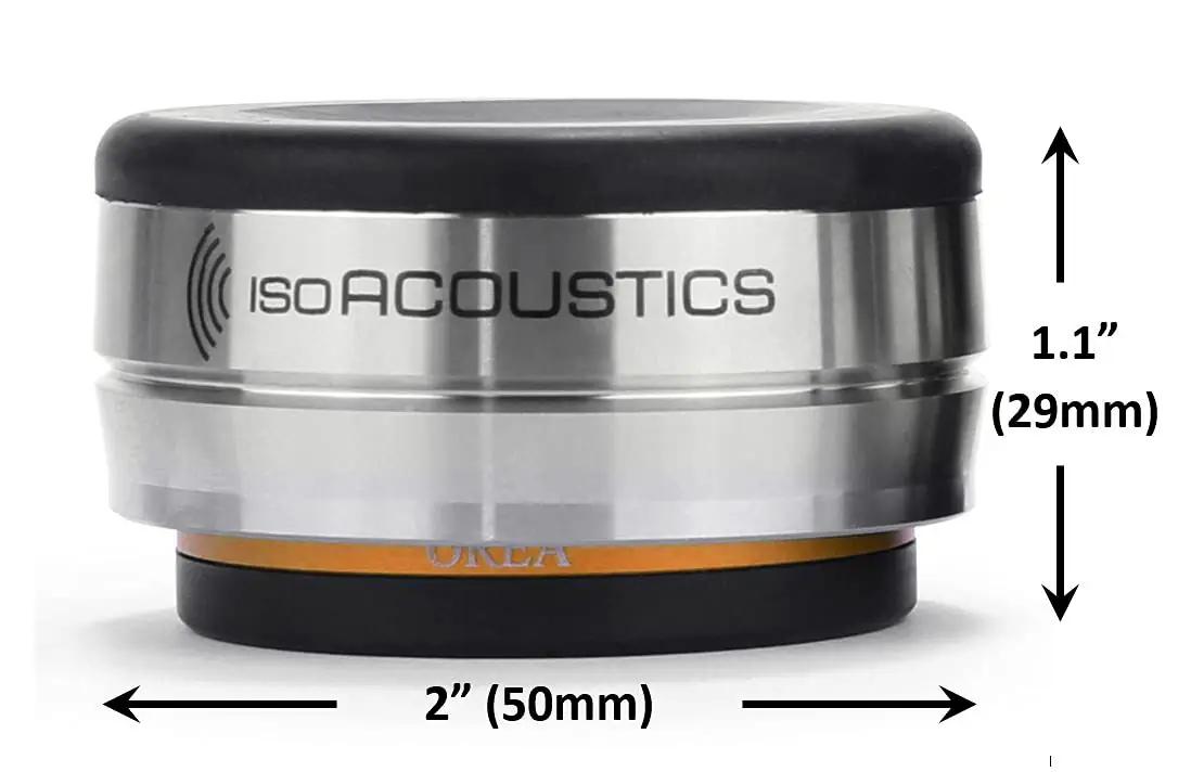 IsoAcoustics Orea Bronze akustiline isolaator — stabiilsus ja – lisavaade
