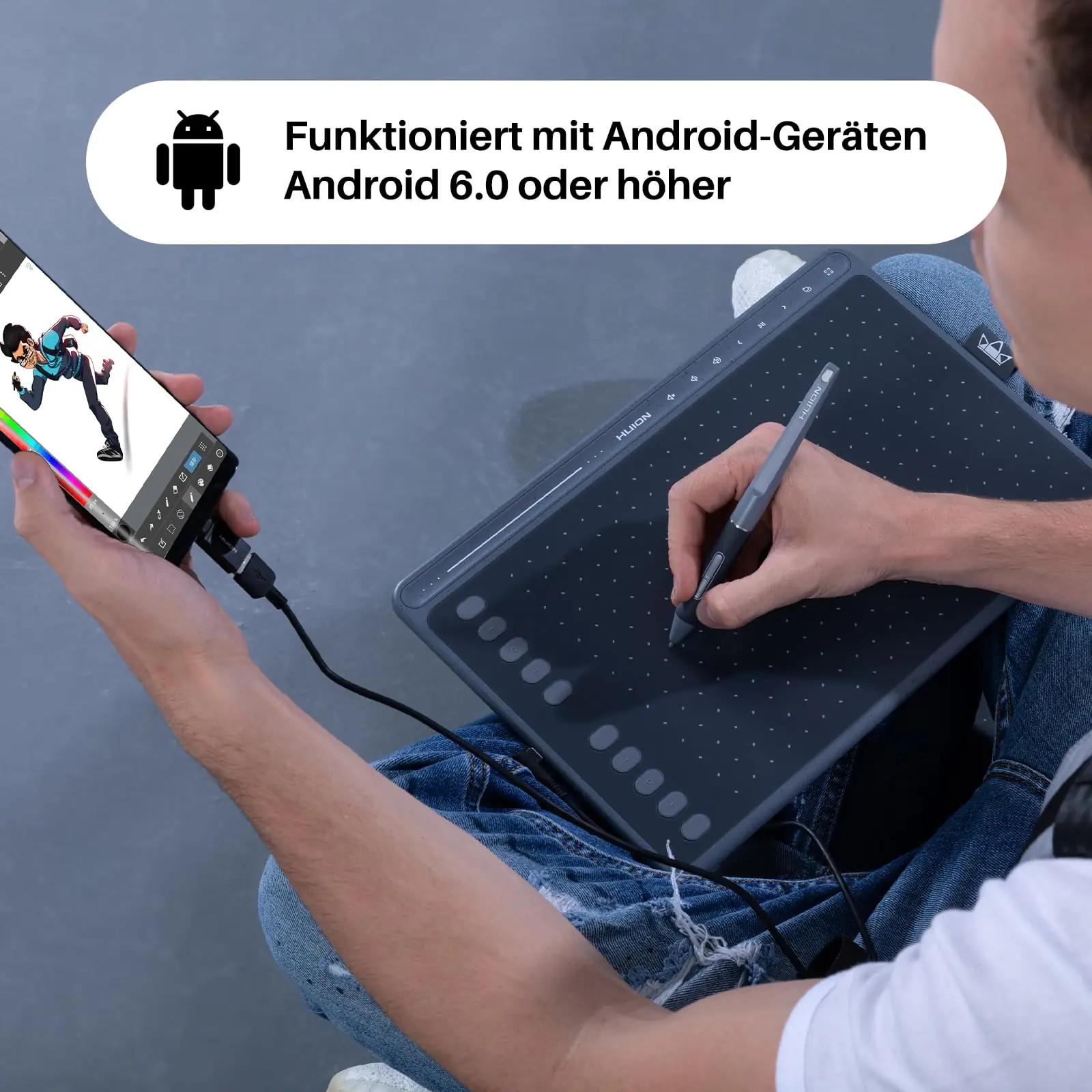 HUION stiilne graafikatablett HS611 — kompaktne ja vastupidav – pilt 7
