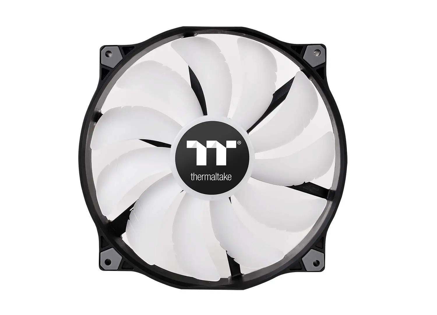 Thermaltake must PC-ventilaator 200 mm ARGB — vaikne jahutus – pakend ja tarvikud