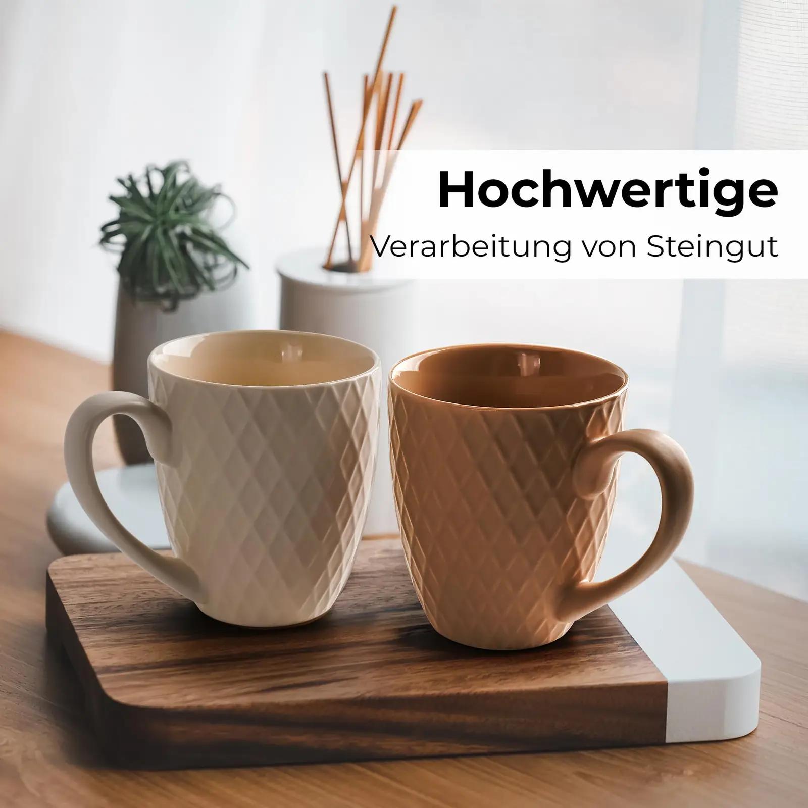 MIAMIO keramiline Palmanova tassikomplekt — matt-beige 6 tk – lisavaade