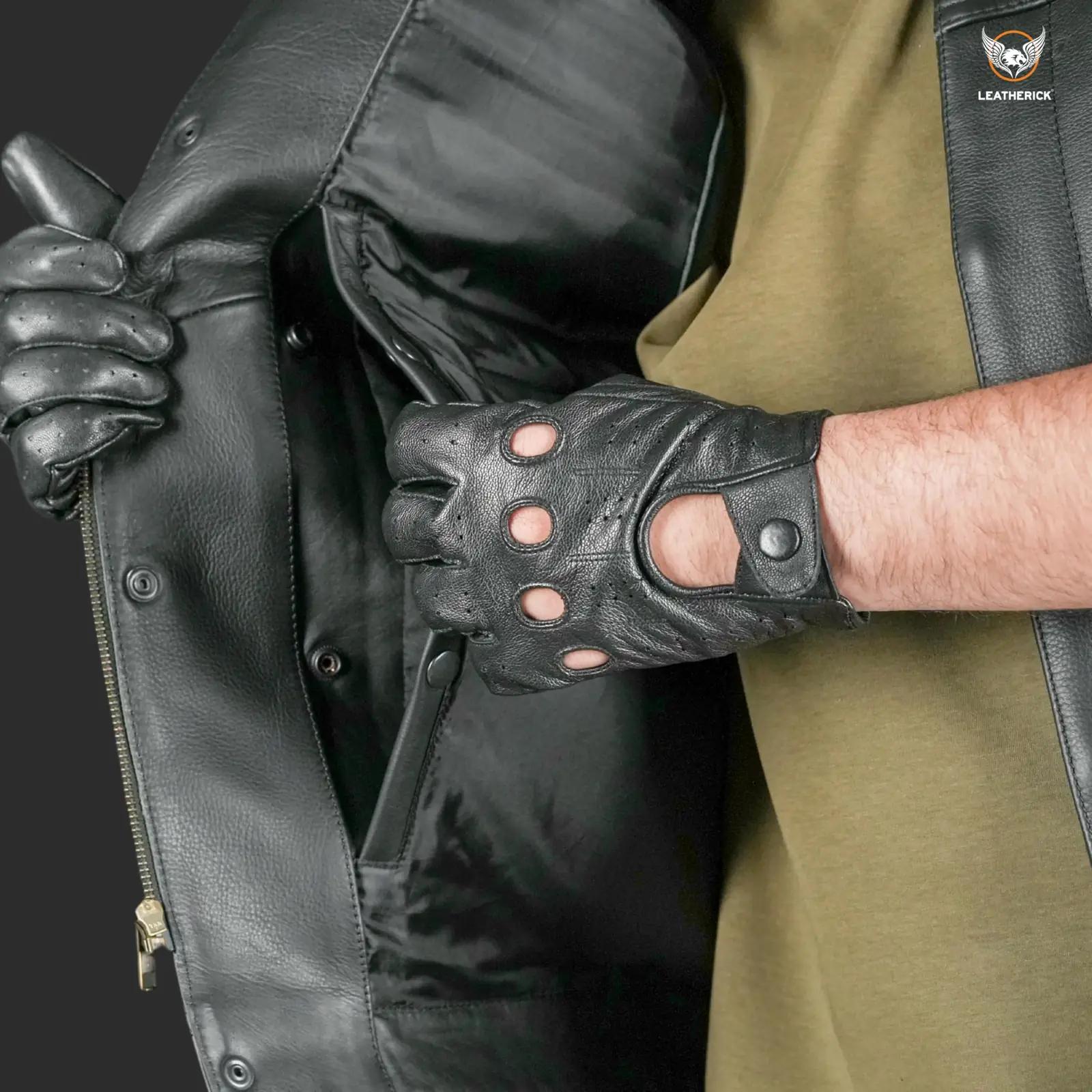 Leatherick premium nahkvest mootorratturile — vastupidav ja – pilt 6