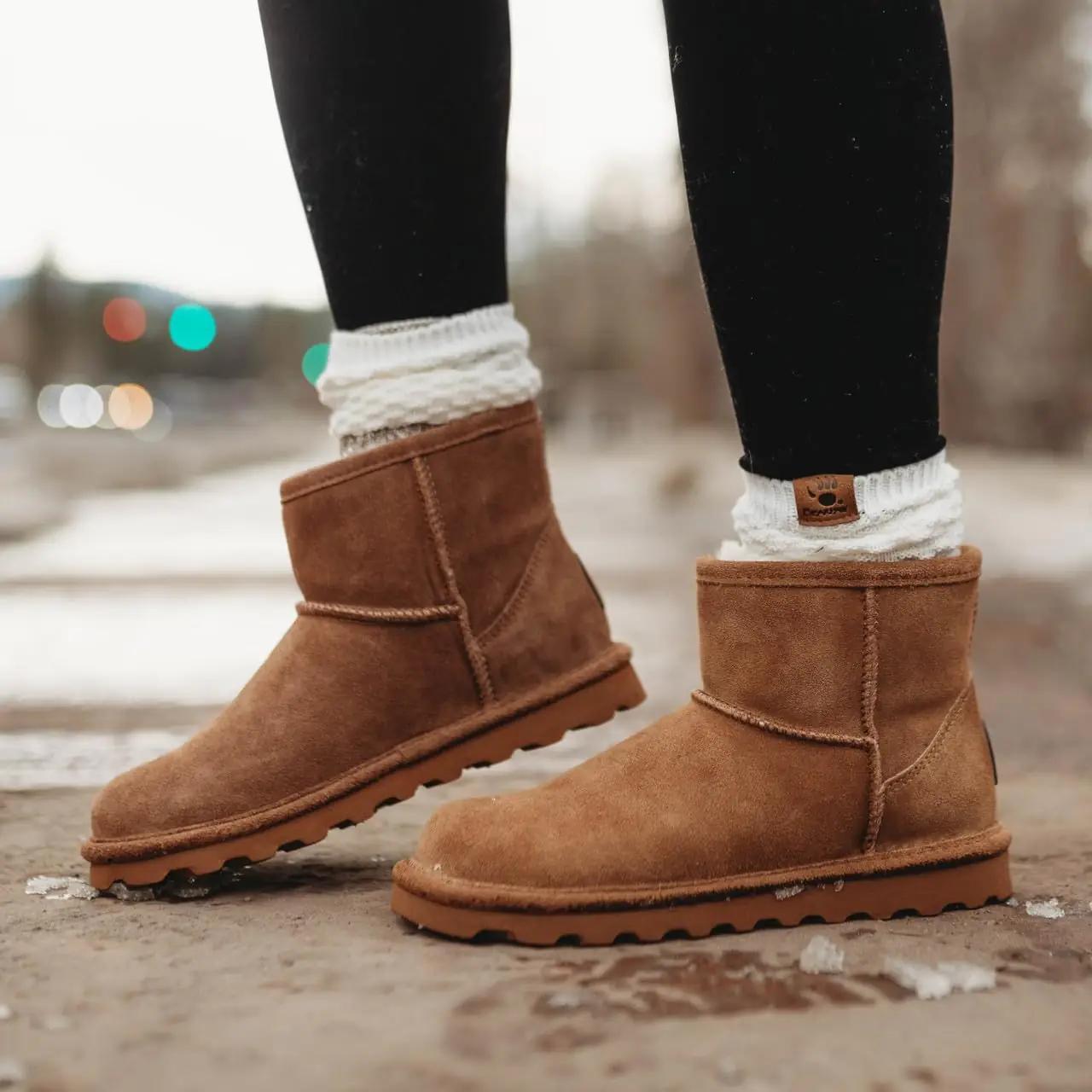 BEARPAW pehme kõrgem talvesaabas — mugav ja vastupidav – detailne vaade