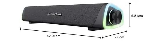 Trust Gaming RGB-soundbar — kompaktne heli ja LED-efekt – pilt 12