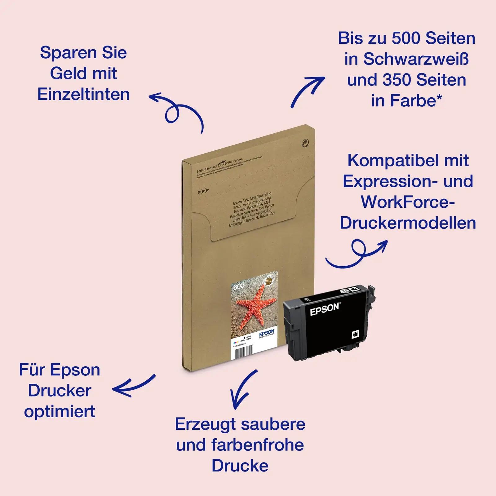 Epson originaalne tindikomplekt – standardne 4-värvi multipakk – detailne vaade