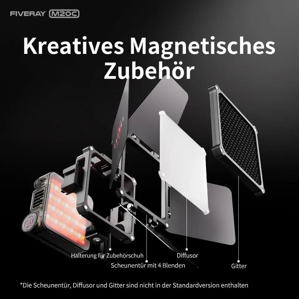 ZHIYUN M20C RGB videolamp — kompaktne magnetiline valguslahendus – pilt 9